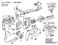 Bosch 0 603 167 503 Csb 480 Re Combi 1-Sp.Impact Drill E 220 V / Eu Spare Parts